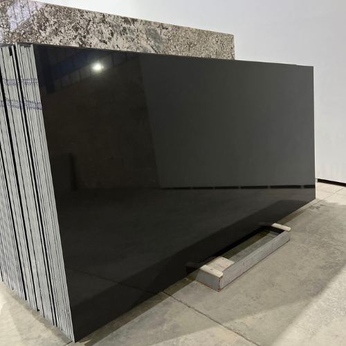 Serkan black granite outdoor space in USA.