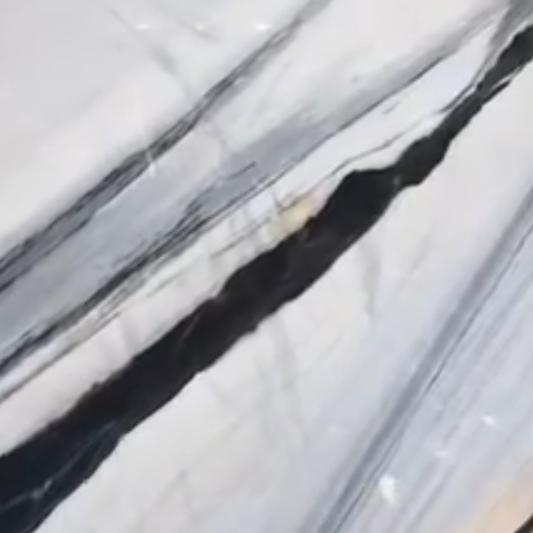 Panda white White countertop with black veining in USA.