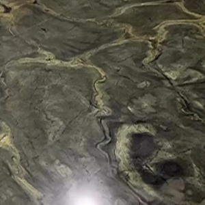 green Jaguar granite lobby floor with constant foot traffic in USA.