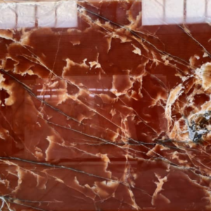 Red onyx on kitchen countertops, bathroom vanities, or as statement pieces in the form of wall art in USA.