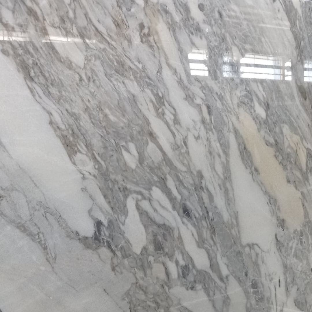 Tornado marble countertop with light veining in USA.