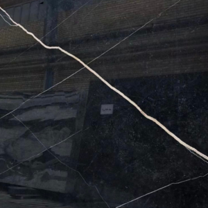 black marquina marble flooring or countertop with light veining in USA.