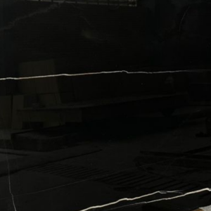 Nero Scuro marble with rich black color and striking veining patterns as flooring in USA.
