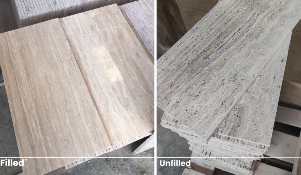 filled and unfilled Travertine used for centuries in various architectural applications in USA.
