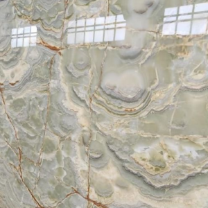 green onyx translucent quality and soft, harmonious hues make it a sought-after choice for luxurious interior design projects in USA.